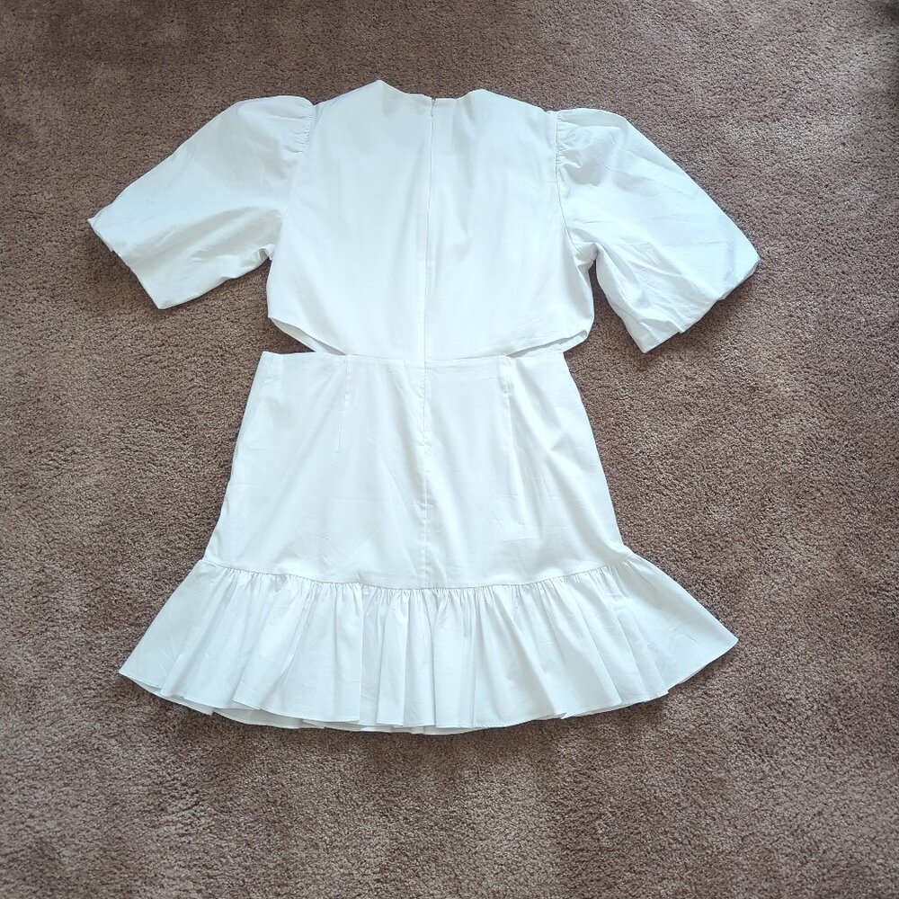 Veronica Beard Iker White Mini Dress Size 12 - Picture 3 of 14